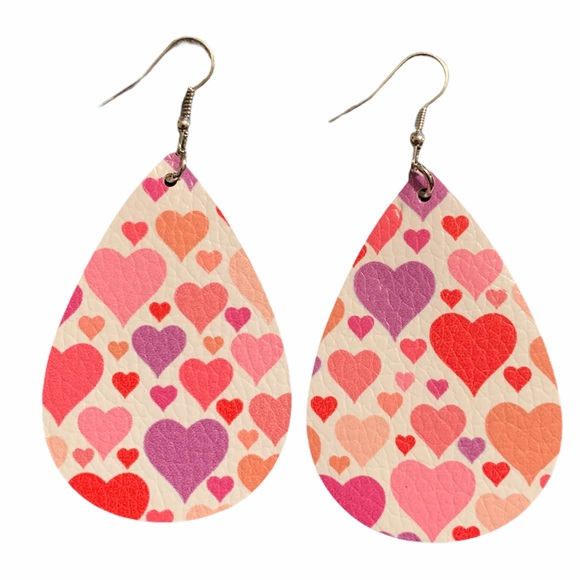 Jewelry - 🌻3 for$12🖤Faux Leather Dangle Earrings